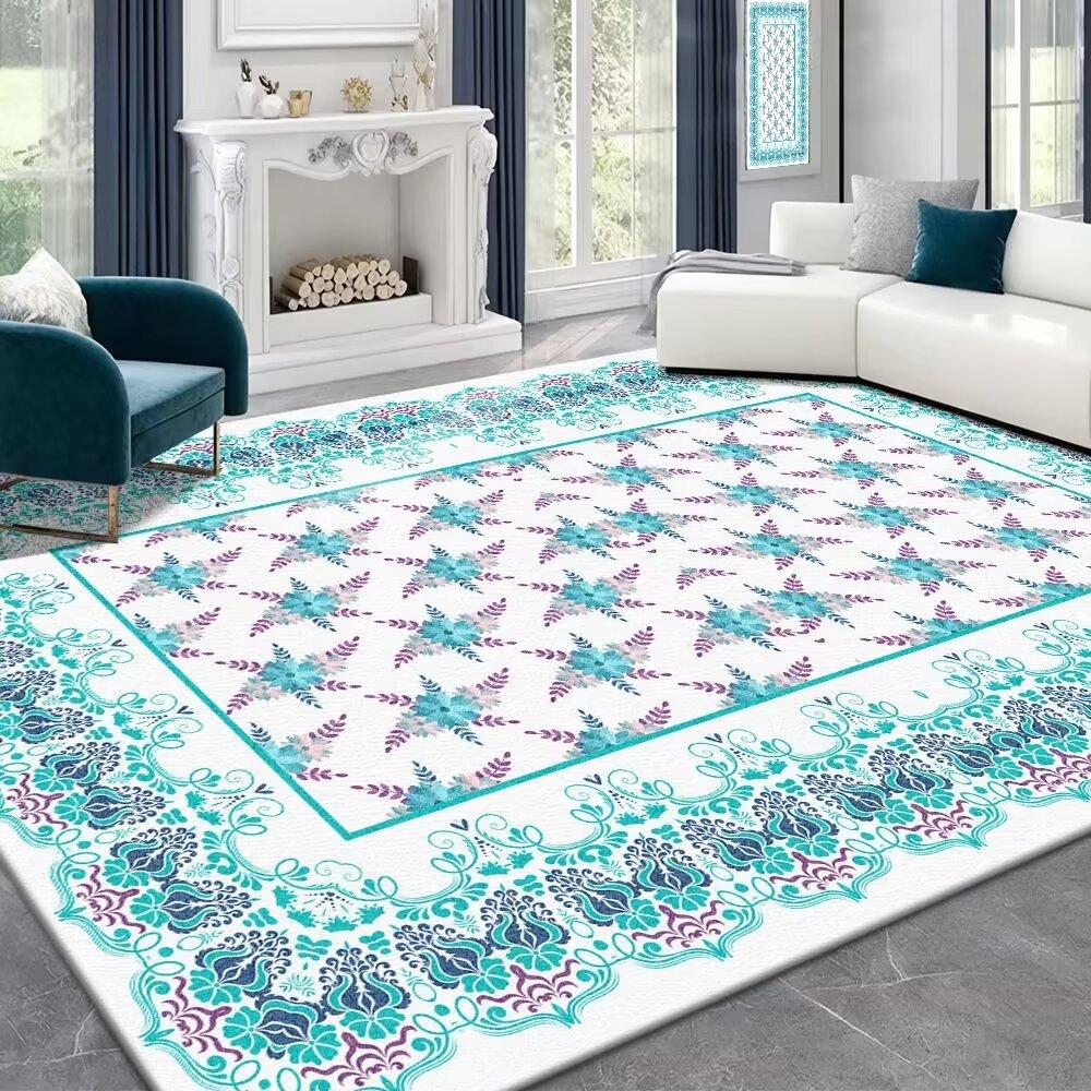 Koberec Obývací pokoj Nový Bez praní Lze otřít Lehký luxusní Luxusní Plyšový Francouzský Retro Ložnice Postelová deka Podložka na konferenční stolek