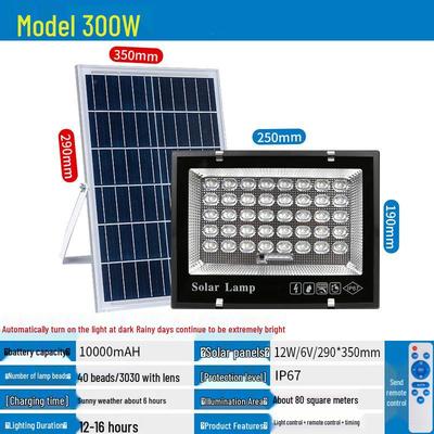 JUN YONG LIGHTING Solar Outdoor LED Floodlight