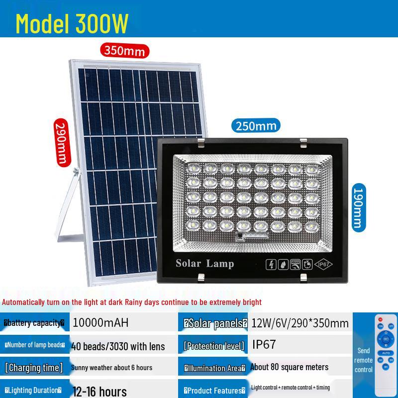 

JUN YONG LIGHTING Solar Outdoor LED Floodlight