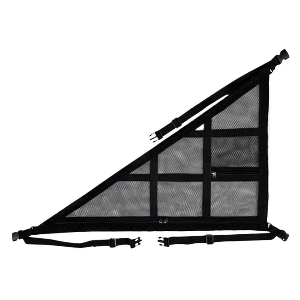 Adjustable Car Ceiling Triangle Net Double-layer Mesh Roof Organizer  Car Interior