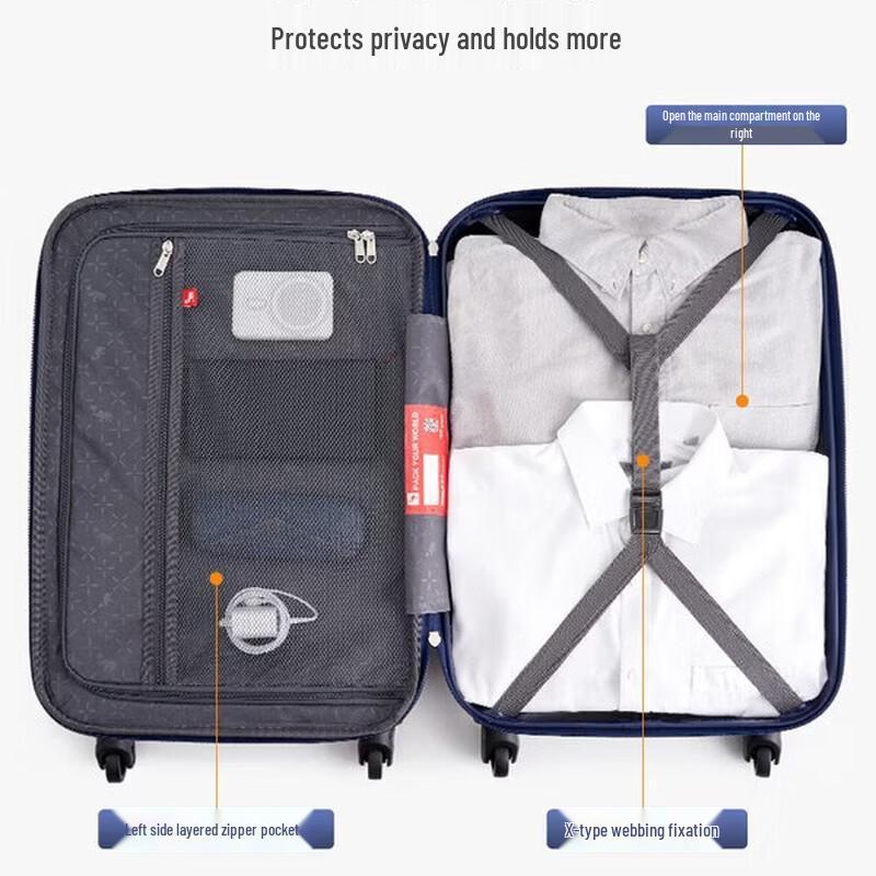 OIWAS OCX6623 ABS Hardside Luggage with Silent Spinner Wheels