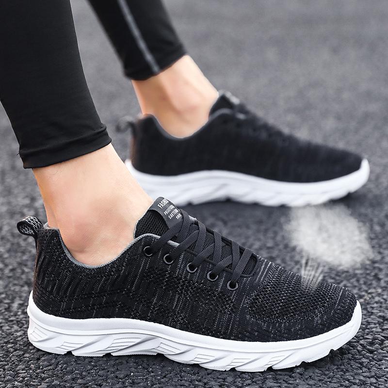 Summer New Black Mesh Breathable Sneakers Soft-soled Running Shoes Casual Shoes