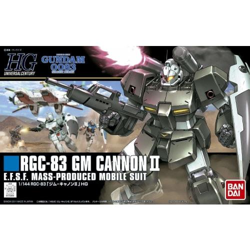 

HGUC Mobile Suit Gundam 0083 STARDUST MEMORY RGC-83 GM Cannon II 1/144 Scale Pre-Colored Plastic Model