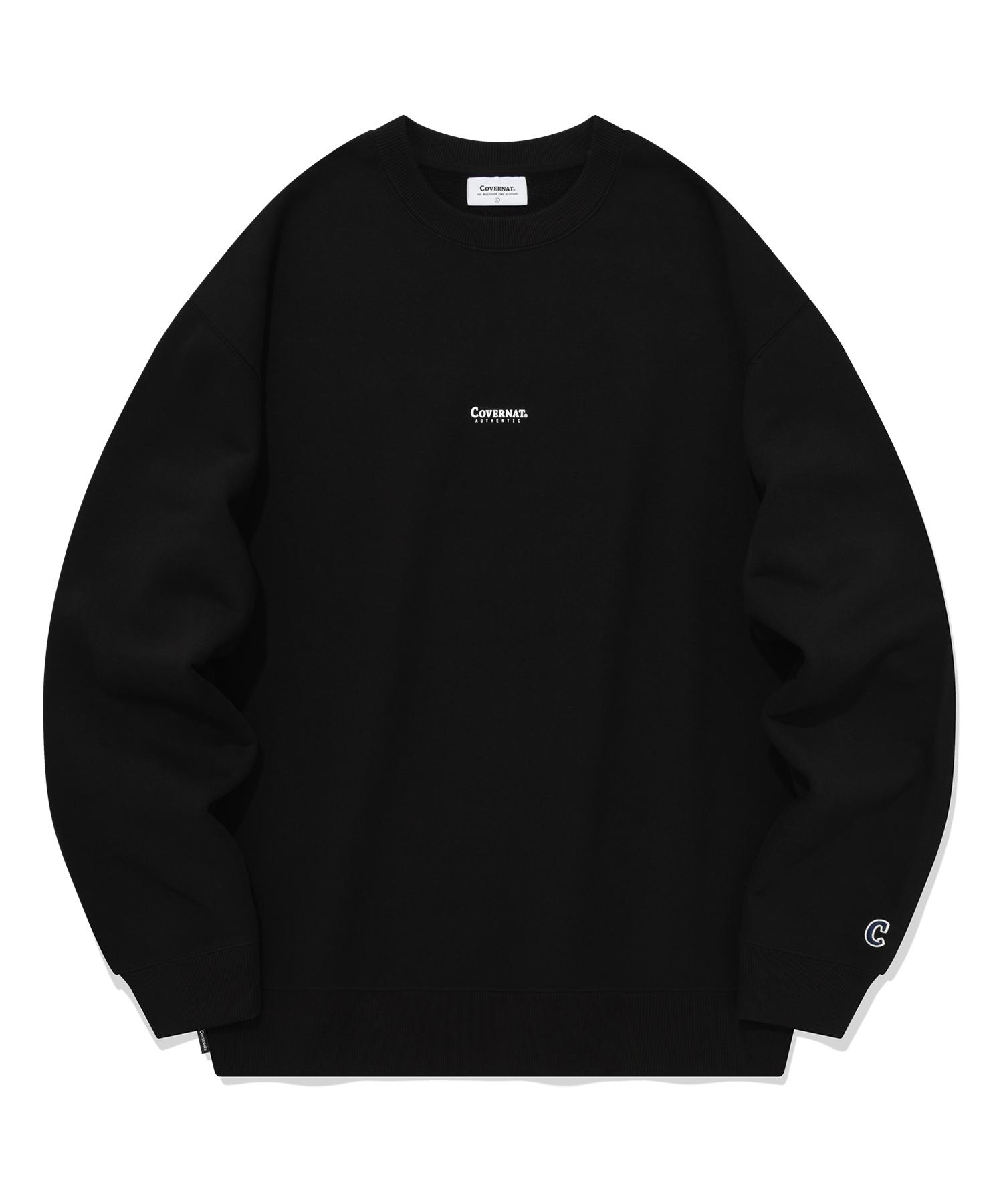 Covernat Small Authentic Logo Sweatshirt Black S