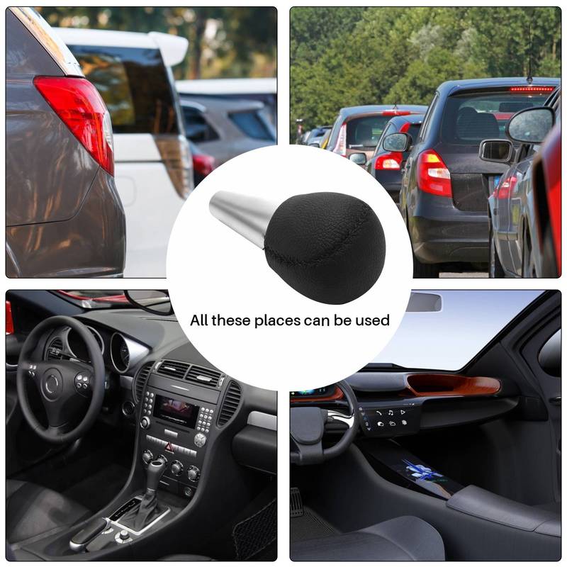 Car Gear Shift Knob PU Leather Lever Shifter Hand Ball For Volvo S60 V70 S60R V70R