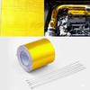 Gold/Silver Reflective Self-Adhesive Tape Universal Car Tuning Accessories Car Exhaust Heat Insulation Aluminum Foil Tape