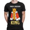 Fried Chicken King Funny Food Lover Gift Foodie Mens Womens T-Shirts Top #TA-31
