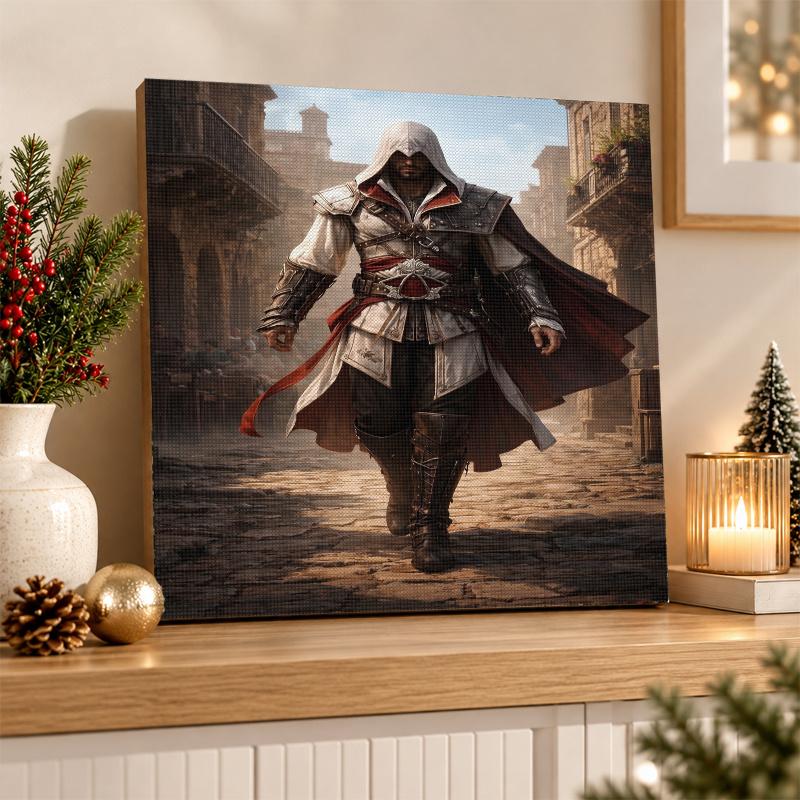 Sada na diamantové malování Assassin's Creed 5D plný vrták DIY diamantová mozaika Nástěnná malba Domácí dekorace