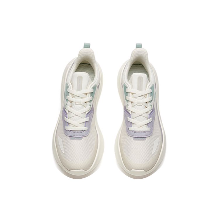 Anta Lightweight Comfortable Shock Absorbing Non-Slip Wear-Resistant Low-Top Running Shoes Women sneaker White Purple 922145564-1