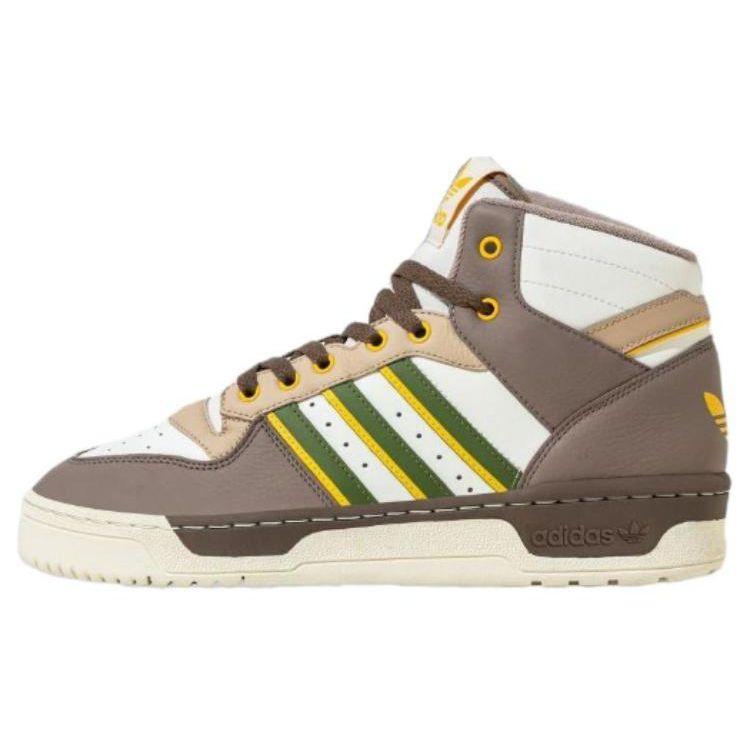 

Adidas Originals Rivalry Durable Breathable Mid-Top Sneakers Unisex Sneakers White Brown IH3405 41⅓