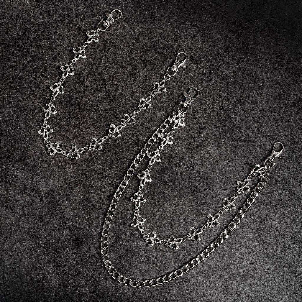 Unisex 3D Skull Waist Chain - Halloween Punk Decor for Jeans