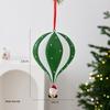 3D Hot Air Balloon Christmas Ornament: Red & Green Hanging Decoration for Holiday Festivities