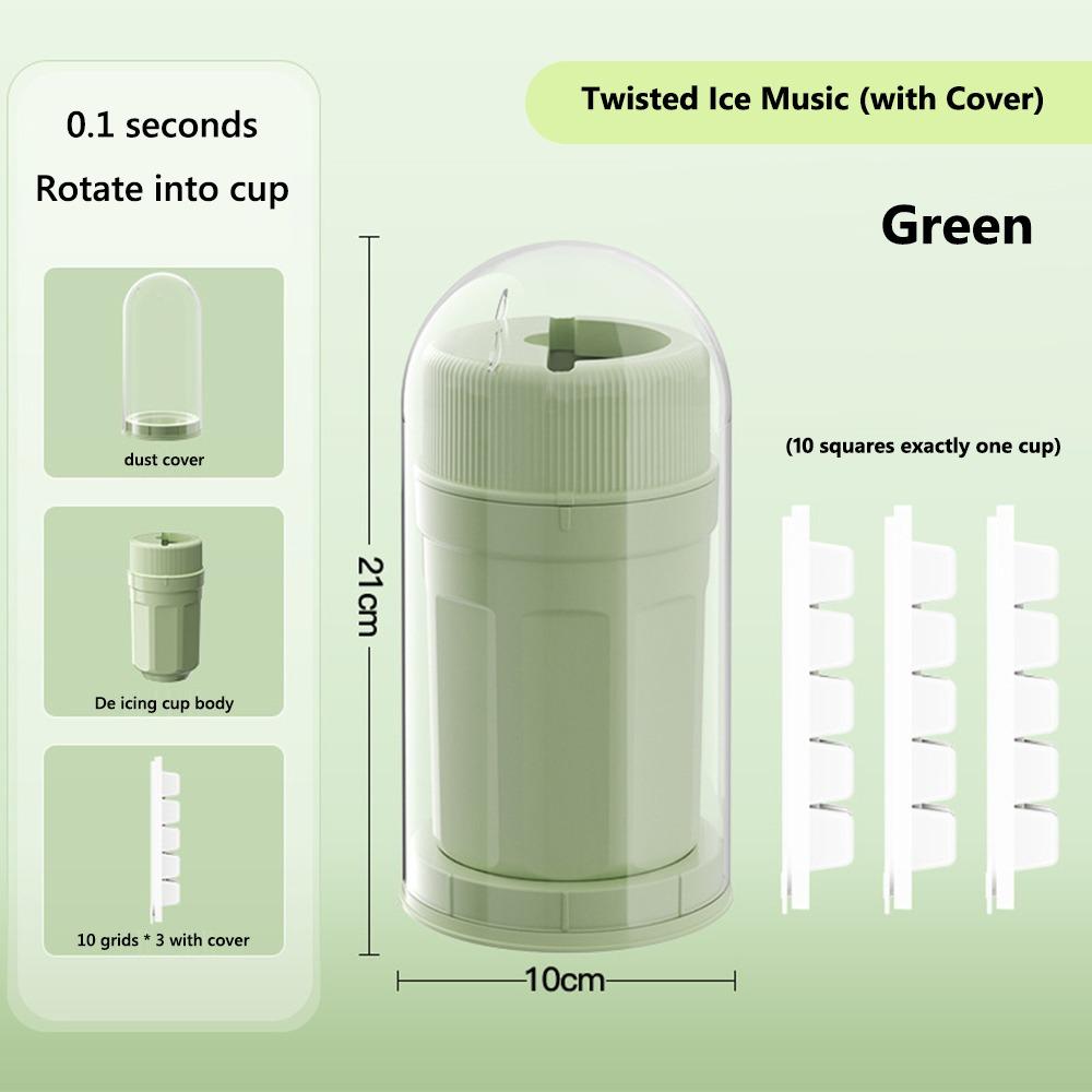 Multifunctional Rotating Ice Tray One-touch Ice Removal Homemade Ice Cube Mold New Twist Ice Cup