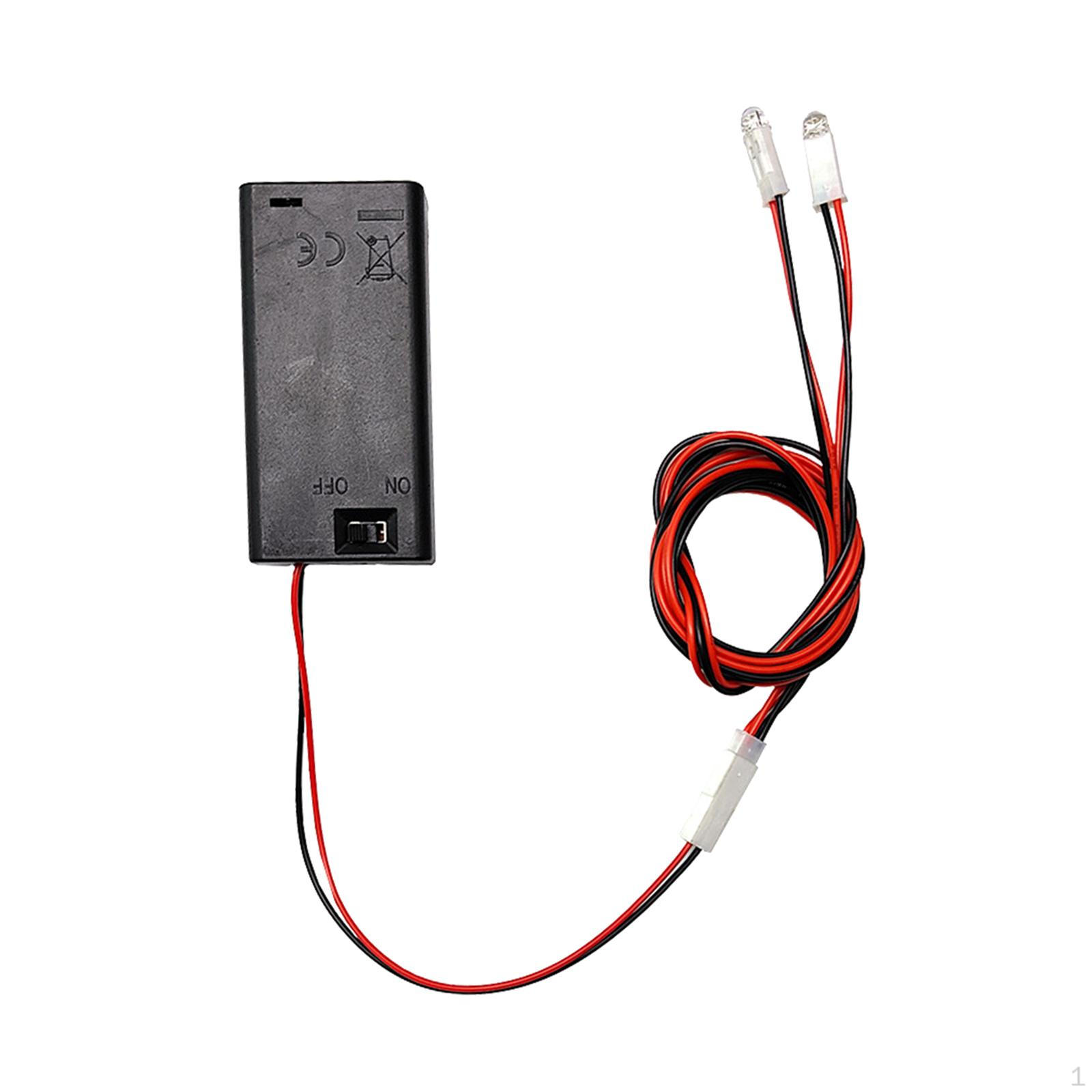 

Dollhouse Lighting Kit Battery Box DIY Vintage Night Light 3V Bright Doll House Accessory Small Warm white