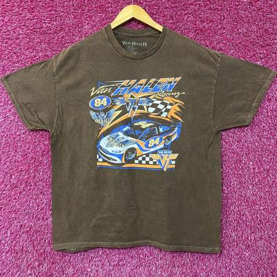 Van Halen Nascar Racing Car Graphic Design T-Shirt