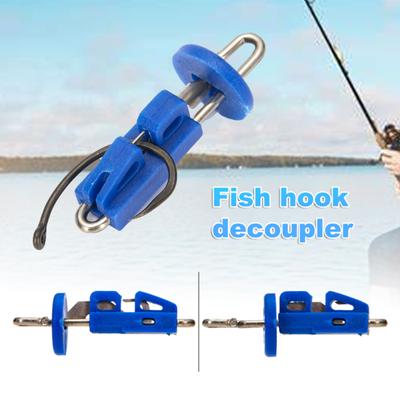 10Pcs/Set Umbrella Style Hook Bait Clips Reusable Blue Fishing Splash Down Solo Hook Bait Release Clip for Angling