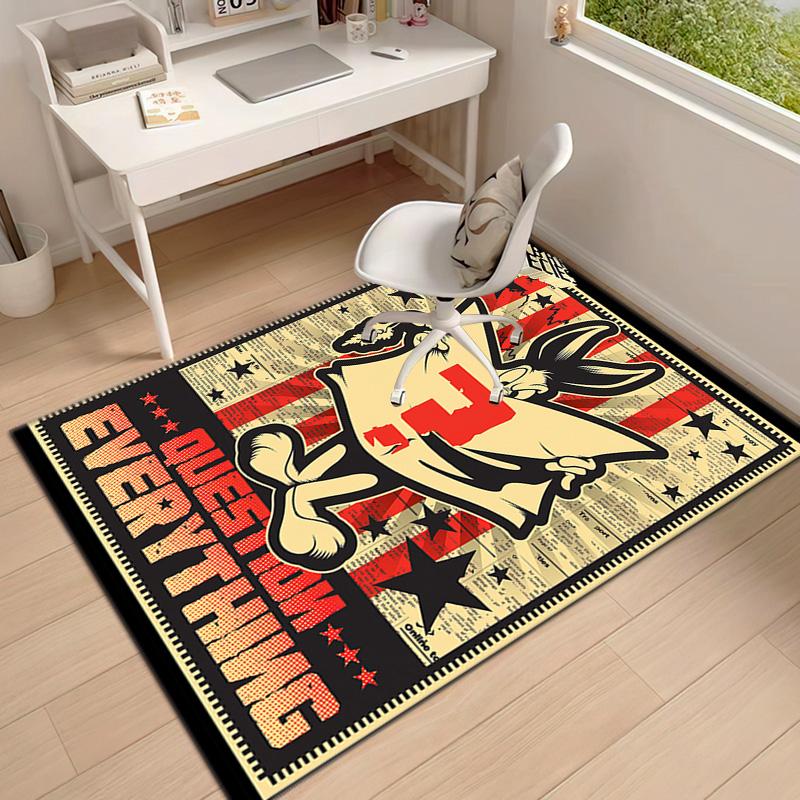 Rabbit Question Carpets Suitable Room Office Bedroom Door Mats Birthday Gifts Holiday Gifts Carpet Suitable For All Seasons