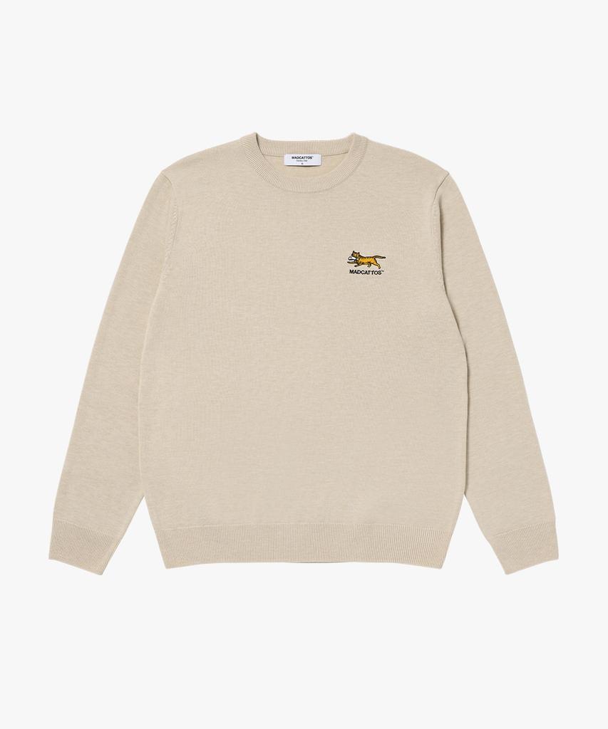 MADCATTOS COUNTRY CLUB Mcc W Crew Neck Sweater-Oatmeal