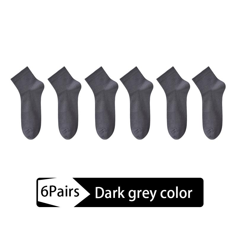 6Pairs High Quality Men's Mesh Socks Combed Cotton95% New Casual Breathable Socks Man Stripe Male Sock EU39-45