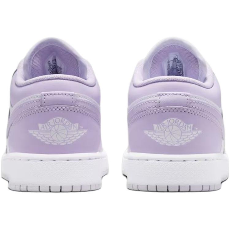 Air Jordan 1 Low GS Violet Mist Kids Sneakers Pink Barely-Grape White 553560-502