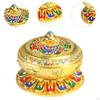 Enamel Incense Burner Holder Art Craft with Cover Versatile Censer Stand for Office Yoga Tea