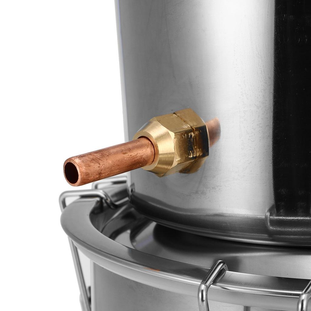 8L/2Gallon Distiller Alambic Moonshine Alcohol Still Stainless Copper Brew Water Wine Brandy Essential Oil Brewing Kit