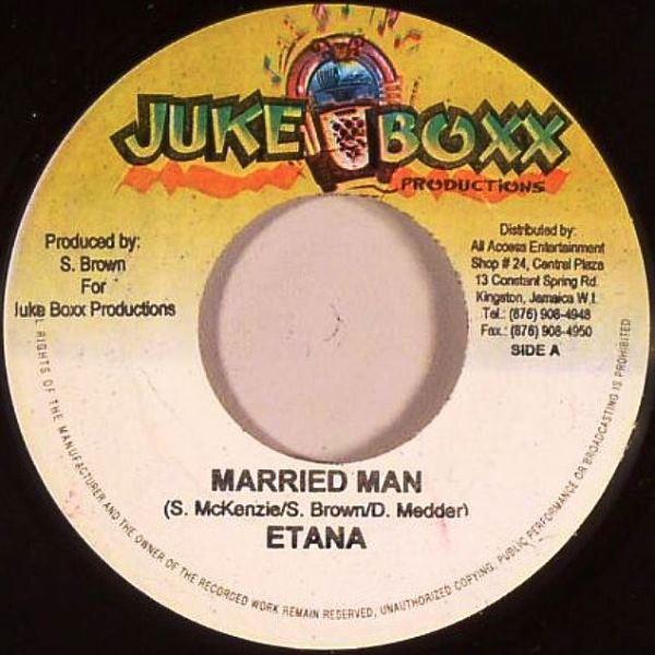 

7inch Record ETANA - Married Man NONE Juke Boxx Produ 2009 Jamaica Reggae, Ska & Dub Used