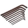 Use Hex Key Allen Tools Wrench Set Extra-long Arm AllenTorque Sae Memtric Torx Spanner Widely 9Pcs