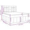 VidaXL Slat Bed Base with Mattress Cream 180x200 Cm Fabric, Bed, Platform Bed, Panel Bed, Furniture of 3291752