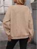 2024 Spring/Autumn Women's Plus Size Jacquard Round Neck Sweatshirt