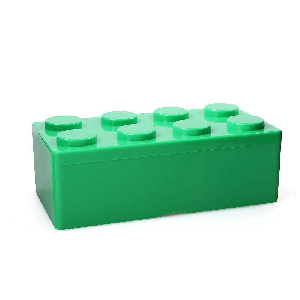 Hot Organizer Office Storage Box Plastic Building Block Shapes Desktop Container
