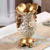 European Retro Resin Double Ear Vase, Three-dimensional Dried Flower Arrangement, Living Room, Office Decoration, Home Decor
