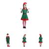Stilvolles Weihnachts-Elfen-Cosplay-Kostüm für festliche Partys Weihnachts-Rollenspiel