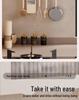 Wall-Mounted Kitchen Organizer: No-Punch Hooks, Spoon & Spatula Rack, Knife Holder Shelf