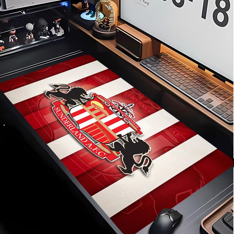 Sunderland Football Pattern Mouse Pad Non?Slip Rubber Base Gaming Mousepad For Desk Office Home