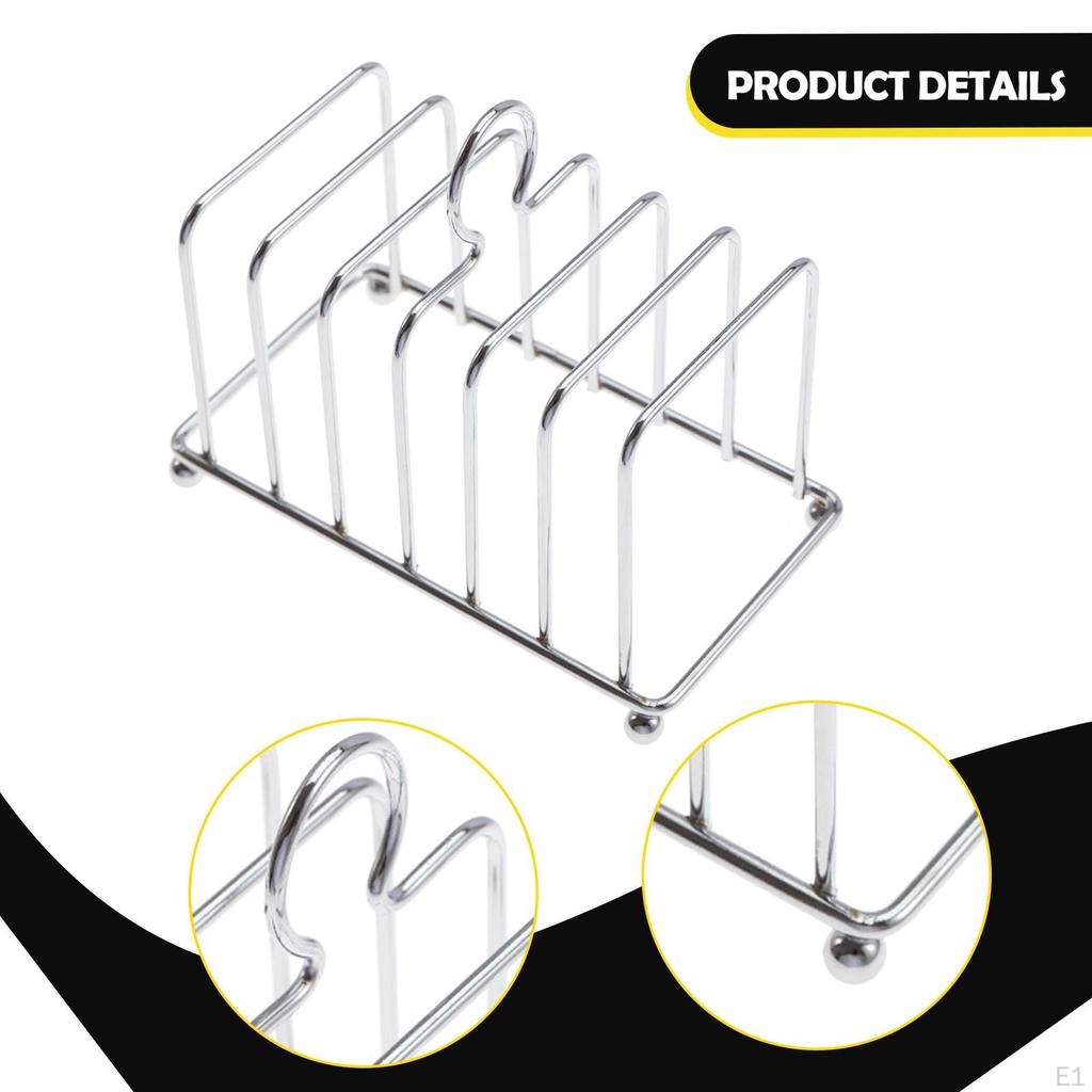 Bread Loaf Stand Toast Rack Holder Storage Bookshelf Grid Cooling Station Baking Shelf for