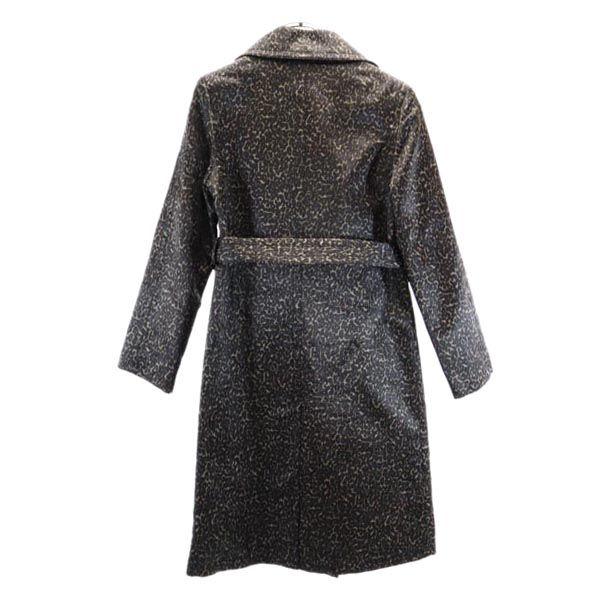 Marc Jacobs Leopard Pattern Trench Coat 4 Brown Women Used