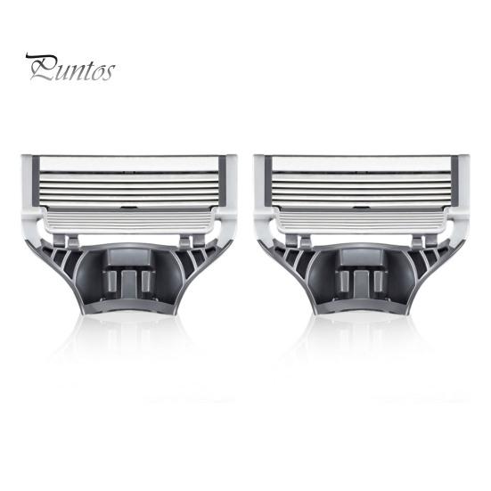 

2 шт. сменных лезвий для мужской бритвы Harry s, 5 слоев, нержавеющая сталь, ручная бритва, триммер для бороды, сменные картриджи со смазывающей полоской 2pcs