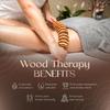 Solid Wood Meridian Massage Set: Face & Leg Gua Sha, Handheld Roller for Full Body Relief