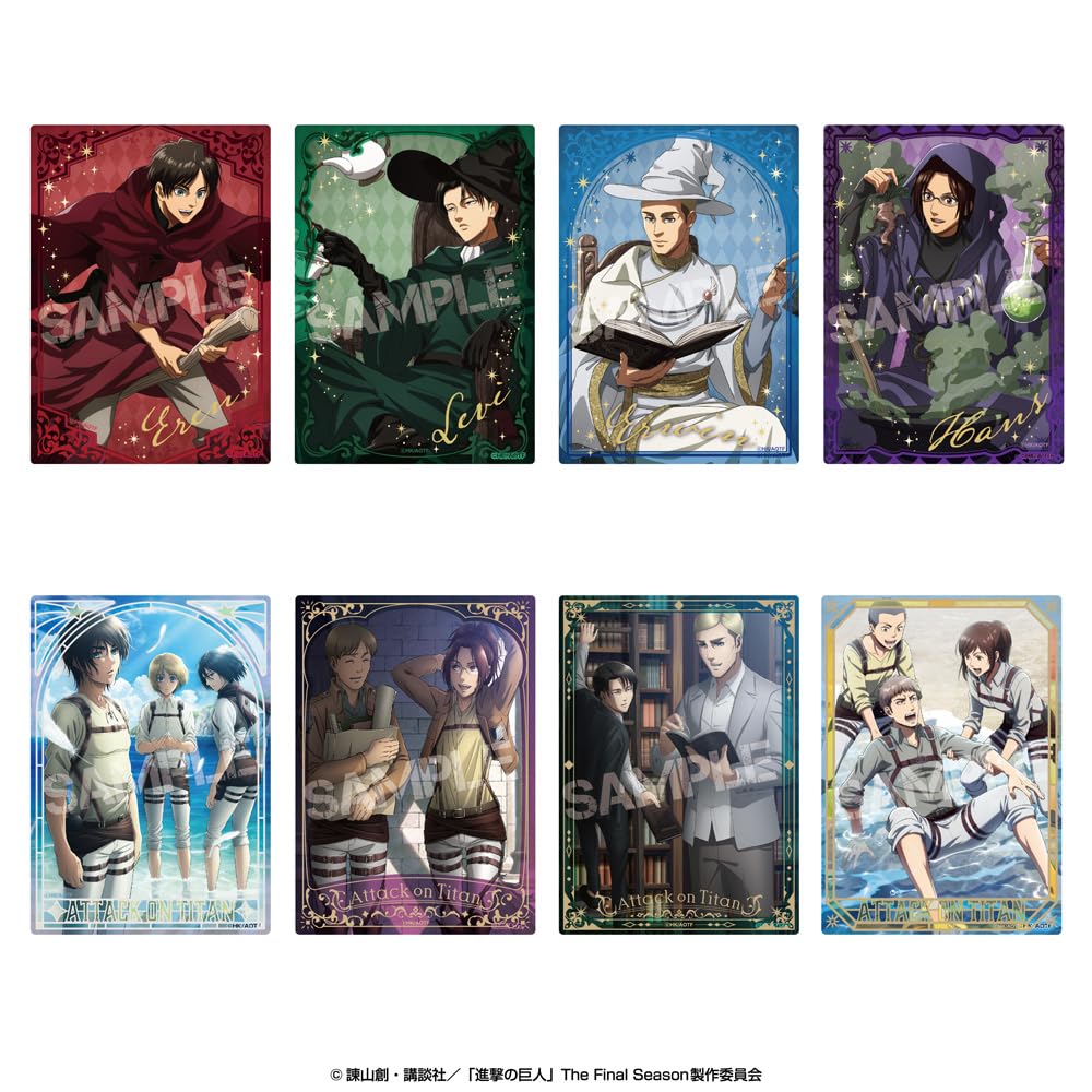 TV Anime on Bromide Collection with Box  Attack Titan  Case, 8-Pack
