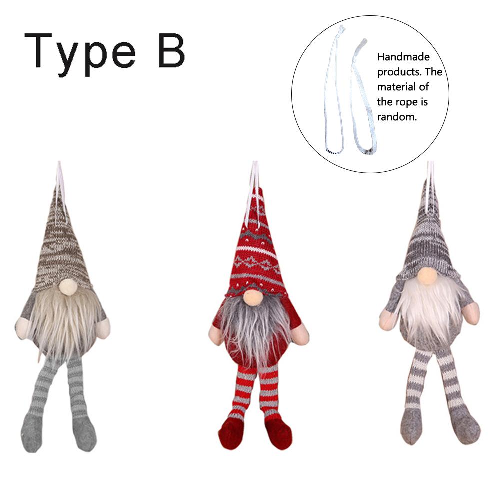 

Christmas Tree Ornaments, 3pcs Faceless Beard Doll Xmas Hanging Decorations Christmas Hanging Pendant for Party Home Decorative