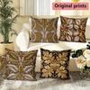Luxuriöse Goldfolien-Prägung Kissenbezüge Muster Kissenbezug Geeignet für Sofa Schlafzimmer Auto Kissenbezug