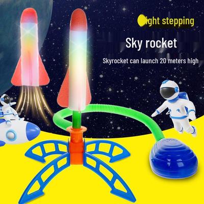 Kids' Outdoor Light-Up Launching Rocket Toys