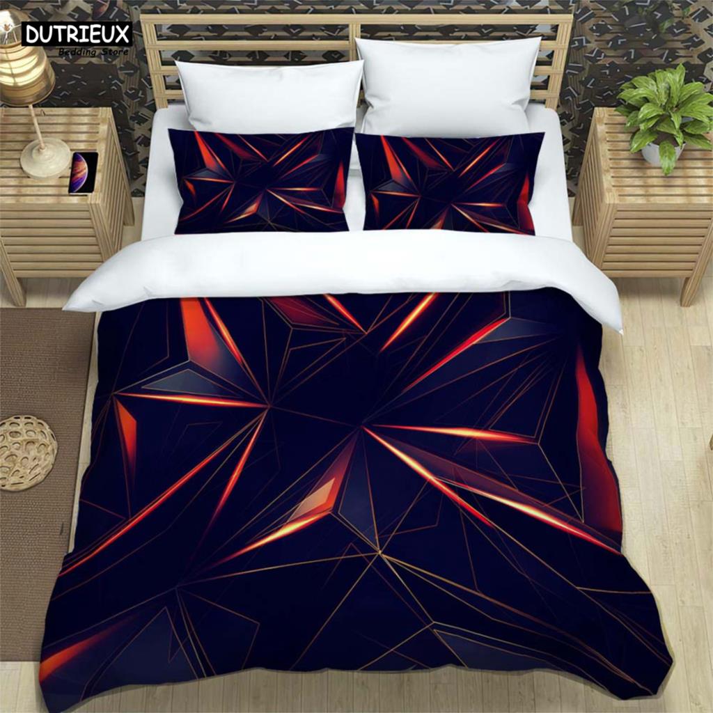 3D Modern Abstract Geometric Minimalist Printed Bedding Queen Bedding Set King Size Bedding Set Soft And Comfortable