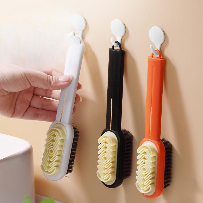 Deer Leather Shoe Brush, Raw Rubber Shoe Cleaning Brush, Suede and Suede Double-sided Cleaning Shoe Brush, Decontamination Rubber Shoe Brush
