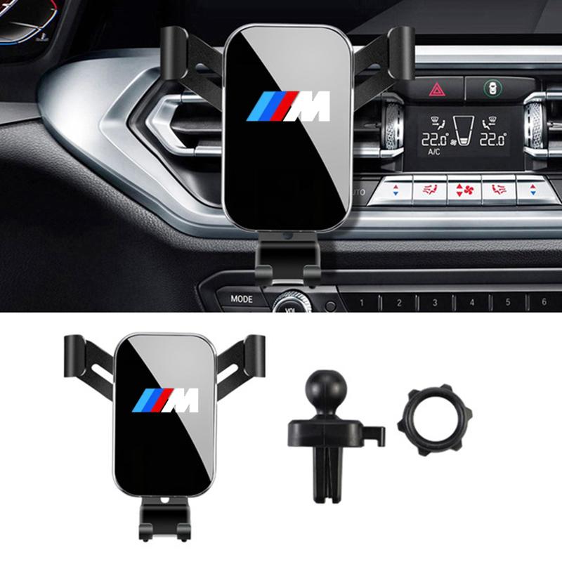 BBJC8 Auto Universal Phone Holder Air Vent Clip Mobile Support For BMW M Power Performance Mini x5 x3 g20 g30 f20 e87 e92 Accessories