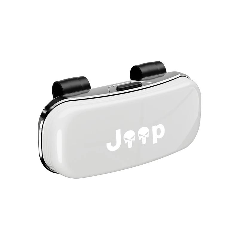 Dla samochodu Jeep Osłona przeciwsłoneczna Etui na okulary Uchwyt Organizer ochronny Dla Jeep Grand Cherokee Wrangler JK Gladiator Compass Renegad