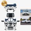 BMW 5 Series F10 Upgrade: M4 Style Body Kit with Bumper, Grille, Fender, and Rear Diffuser.