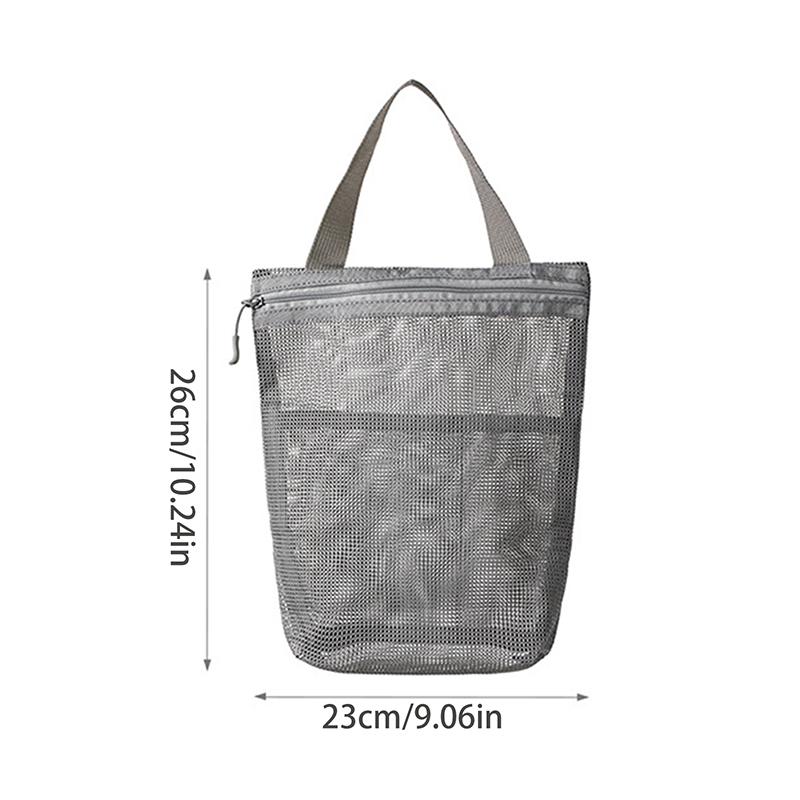 Mesh Makeup Toiletry Storage Bags Handbags Portable Travel Washing Body Shower Tools Organizer Hanging Cosmetic Organizer Pouch