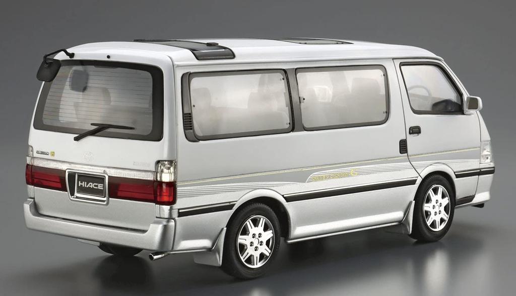 Aoshima Bunka Kyozai Die Modellauto-Serie 133 Toyota KZH100G Hiace Super Custom G 1999 Plastikmodellbausatz Co., Ltd. (AOSHIMA) 1/24 Nr.